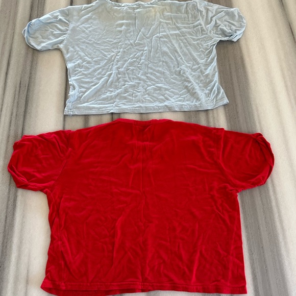 Bundle of 2 Crop Tops Short Sleeve Size 0 - Picture 2 of 12
